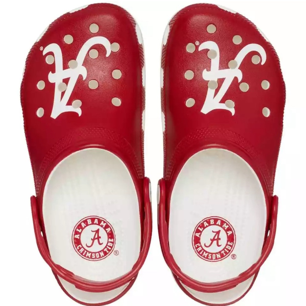 Crocs University of Alabama Crimson Tide Classic Clogs Slides Men's NEW